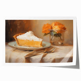Delicious Lemon Pie - Thanksgiving Canvas Art Print