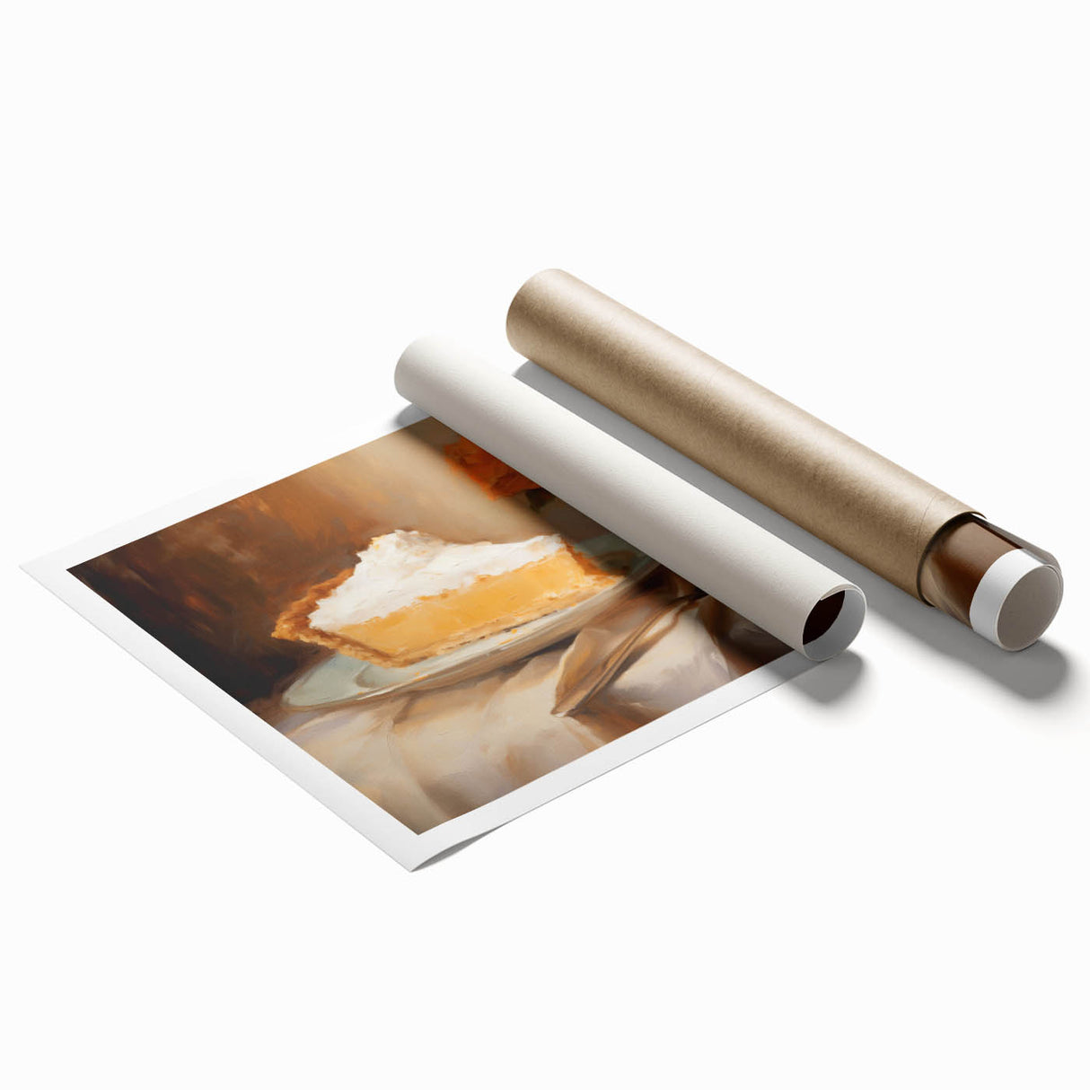 Delicious Lemon Pie - Thanksgiving Canvas Art Print