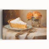 Delicious Lemon Pie - Thanksgiving Canvas Art Print