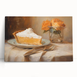 Delicious Lemon Pie - Thanksgiving Canvas Art Print