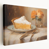 Delicious Lemon Pie - Thanksgiving Canvas Art Print