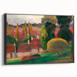 A Farm in Brittany - Colorful Landscape by Paul Gauguin