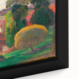 A Farm in Brittany - Colorful Landscape by Paul Gauguin