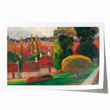 A Farm in Brittany - Colorful Landscape by Paul Gauguin