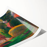 A Farm in Brittany - Colorful Landscape by Paul Gauguin