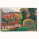 A Farm in Brittany - Colorful Landscape by Paul Gauguin
