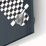 Skateboard Checkered - Boys Room Wall Art Kids Decor