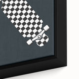 Skateboard Checkered - Boys Room Wall Art Kids Decor