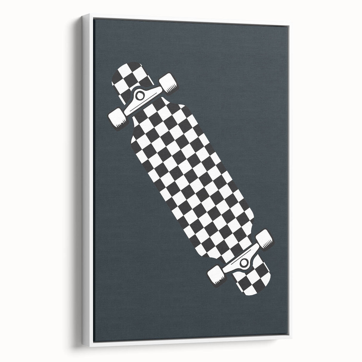 Skateboard Checkered - Boys Room Wall Art Kids Decor