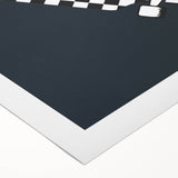 Skateboard Checkered - Boys Room Wall Art Kids Decor