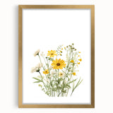 Botanical Girls Room Wall Art – Floral Nursery Print