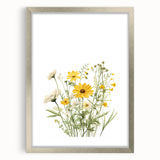 Botanical Girls Room Wall Art – Floral Nursery Print