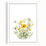 Botanical Girls Room Wall Art – Floral Nursery Print