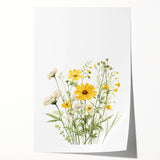 Botanical Girls Room Wall Art – Floral Nursery Print
