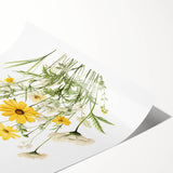 Botanical Girls Room Wall Art – Floral Nursery Print