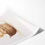 Cute Kitten in Basket Nursery Wall Art - Baby Room Decor