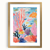 Rolled Paper Art Prints for Kids - Colorful Ocean Reef Scene