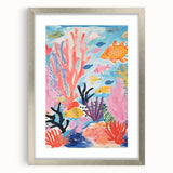 Rolled Paper Art Prints for Kids - Colorful Ocean Reef Scene
