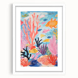 Rolled Paper Art Prints for Kids - Colorful Ocean Reef Scene