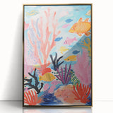 Rolled Paper Art Prints for Kids - Colorful Ocean Reef Scene