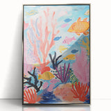 Rolled Paper Art Prints for Kids - Colorful Ocean Reef Scene