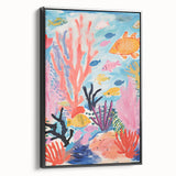 Rolled Paper Art Prints for Kids - Colorful Ocean Reef Scene