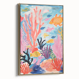 Rolled Paper Art Prints for Kids - Colorful Ocean Reef Scene