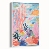 Rolled Paper Art Prints for Kids - Colorful Ocean Reef Scene