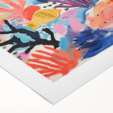 Rolled Paper Art Prints for Kids - Colorful Ocean Reef Scene