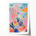 Rolled Paper Art Prints for Kids - Colorful Ocean Reef Scene