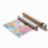 Rolled Paper Art Prints for Kids - Colorful Ocean Reef Scene