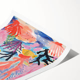 Rolled Paper Art Prints for Kids - Colorful Ocean Reef Scene