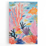 Rolled Paper Art Prints for Kids - Colorful Ocean Reef Scene