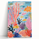 Rolled Paper Art Prints for Kids - Colorful Ocean Reef Scene