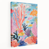 Rolled Paper Art Prints for Kids - Colorful Ocean Reef Scene