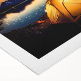 Rolled canvas showcasing vibrant African-inspired wall art design with intricate patterns and textures, securely packaged in a durable cardboard tube for safe shipping.