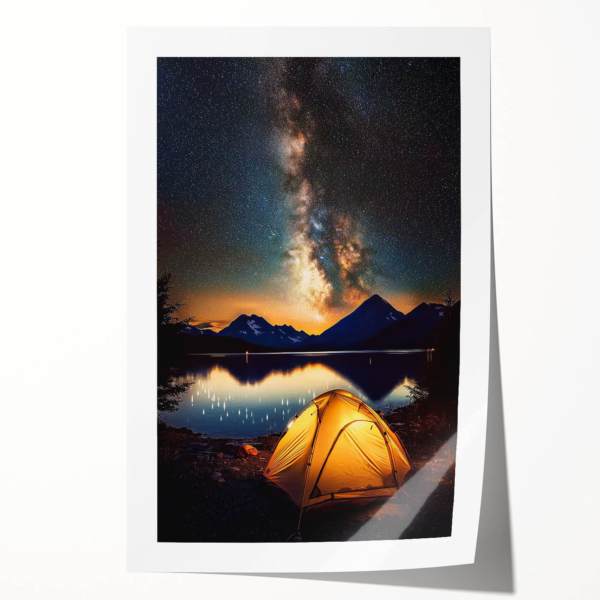 Rolled landscape canvas print showcasing an abstract design with earthy tones and intricate patterns, carefully packaged in a durable cardboard tube for safe shipping. Perfect for home decor or art enthusiasts seeking unique wall art pieces.