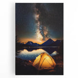 Stretched landscape canvas art showcasing a vibrant African tribal design, featuring rich colors and intricate patterns, perfect for home decor.