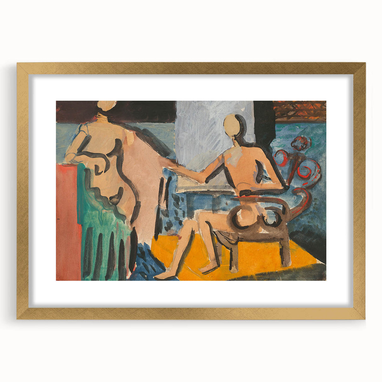 Abstract Atelier Scene - Modern Art Print for Minimalist Contemporary Decor
