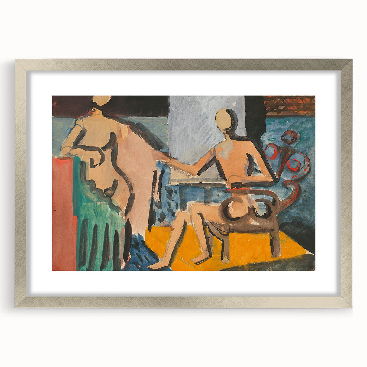 Abstract Atelier Scene - Modern Art Print for Minimalist Contemporary Decor