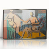 Abstract Atelier Scene - Modern Art Print for Minimalist Contemporary Decor