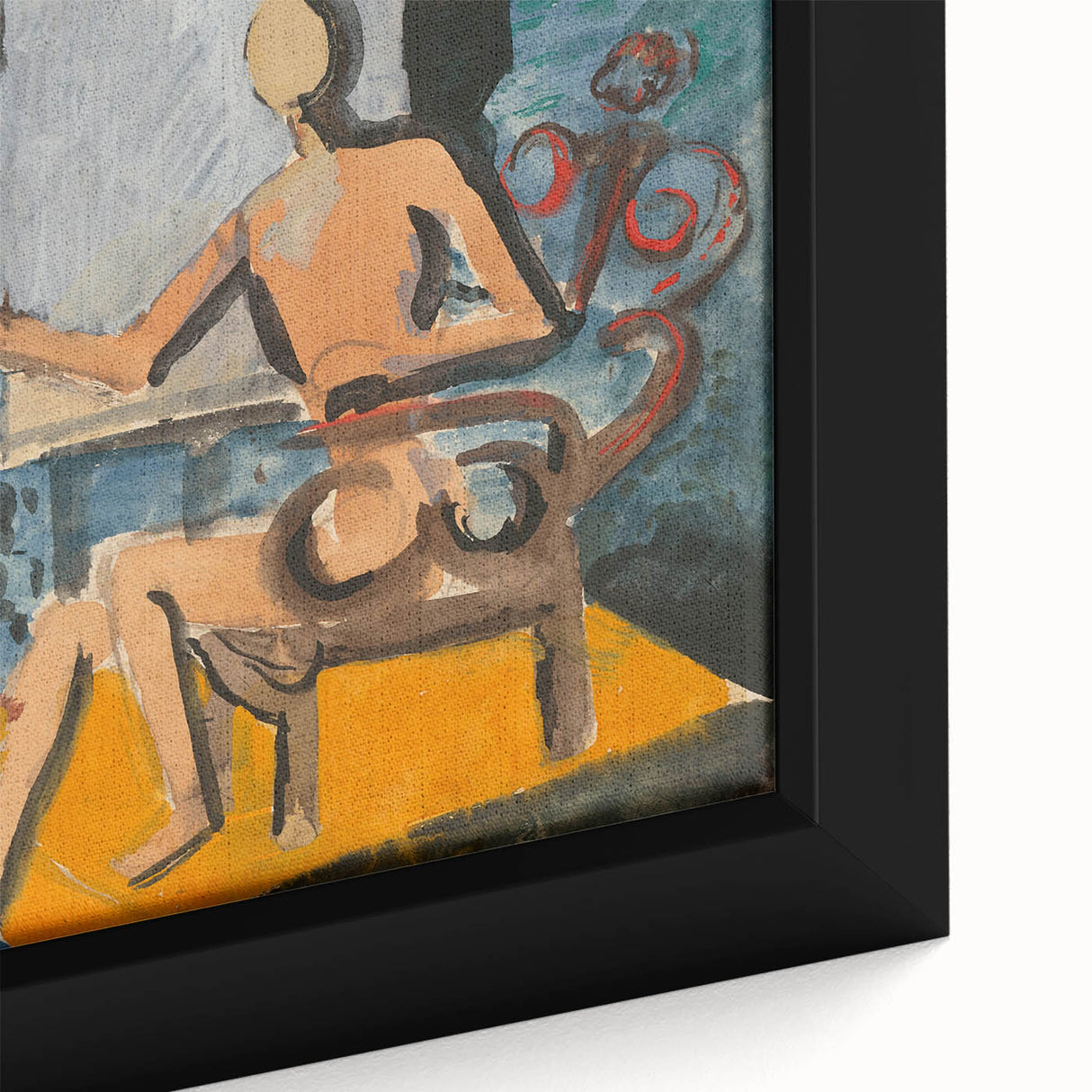 Abstract Atelier Scene - Modern Art Print for Minimalist Contemporary Decor