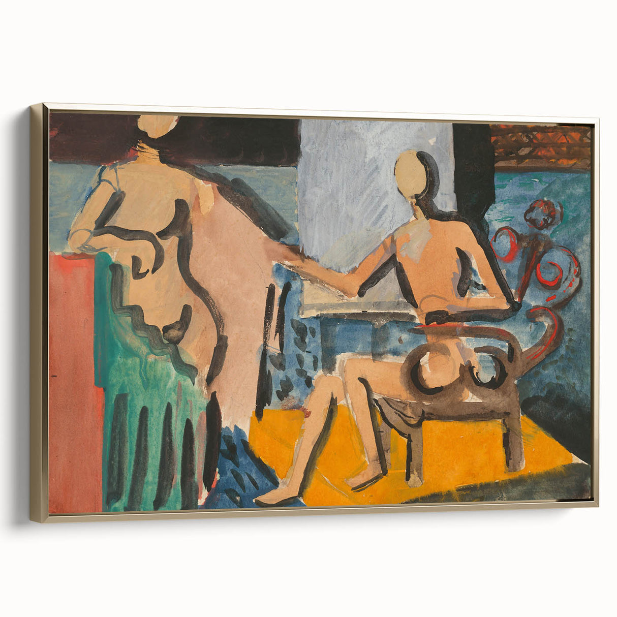 Abstract Atelier Scene - Modern Art Print for Minimalist Contemporary Decor