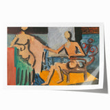 Abstract Atelier Scene - Modern Art Print for Minimalist Contemporary Decor