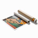 Abstract Atelier Scene - Modern Art Print for Minimalist Contemporary Decor