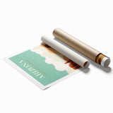 Arizona Retro Travel Poster | Grand Canyon Desert Road Print