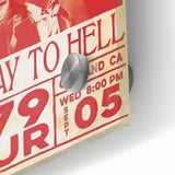 Retro AC/DC Highway to Hell Poster - Vintage 1979 Tour Wall Art