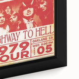 Retro AC/DC Highway to Hell Poster - Vintage 1979 Tour Wall Art