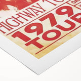 Retro AC/DC Highway to Hell Poster - Vintage 1979 Tour Wall Art