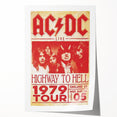 Retro AC/DC Highway to Hell Poster - Vintage 1979 Tour Wall Art